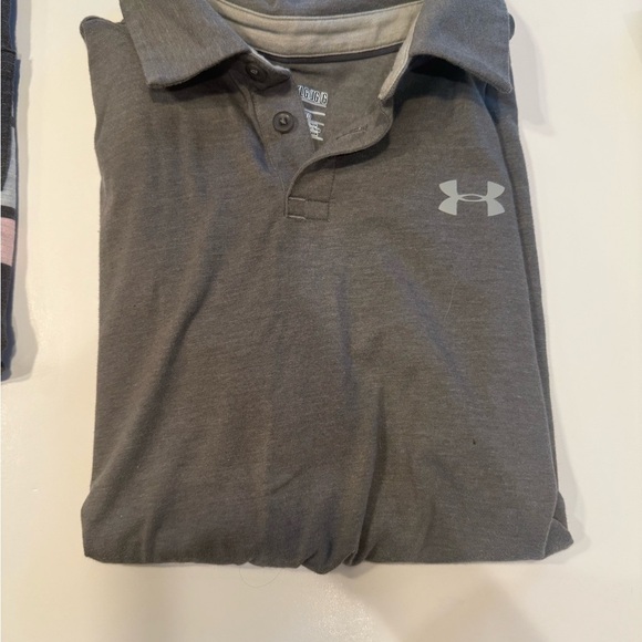 Bundle of 4 Youth Large Polo Shirts. Nautica, Ralph Lauren, UA & Cat & Jack - Picture 3 of 10